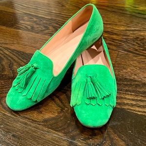 Green Suede Loafer